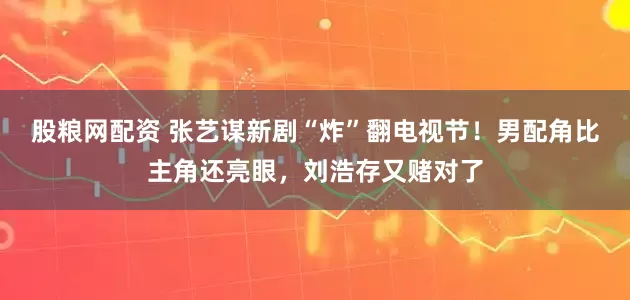 股粮网配资 张艺谋新剧“炸”翻电视节！男配角比主角还亮眼，刘浩存又赌对了
