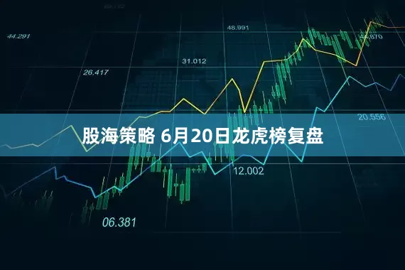 股海策略 6月20日龙虎榜复盘