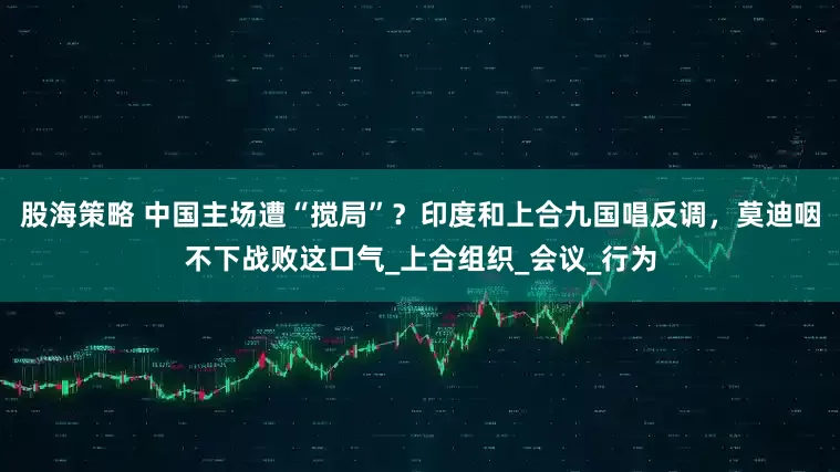 股海策略 中国主场遭“搅局”？印度和上合九国唱反调，莫迪咽不下战败这口气_上合组织_会议_行为