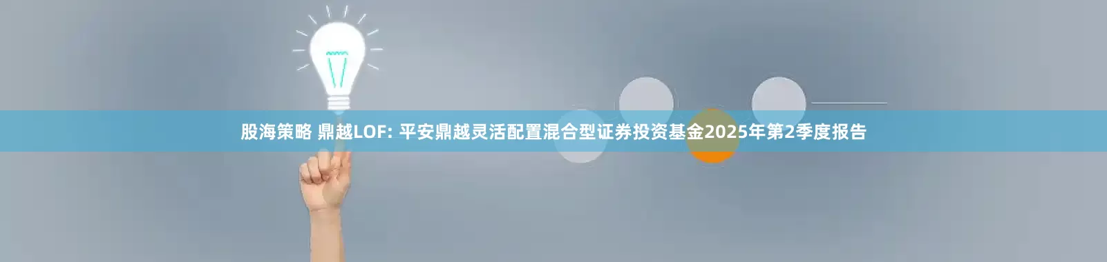 股海策略 鼎越LOF: 平安鼎越灵活配置混合型证券投资基金2025年第2季度报告